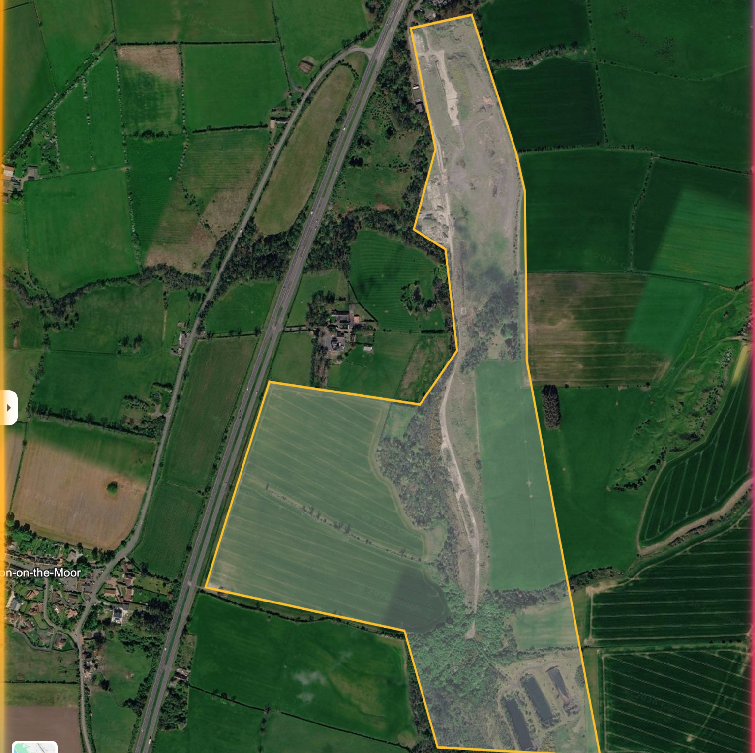 Whittle Woodland Retreat site aerial