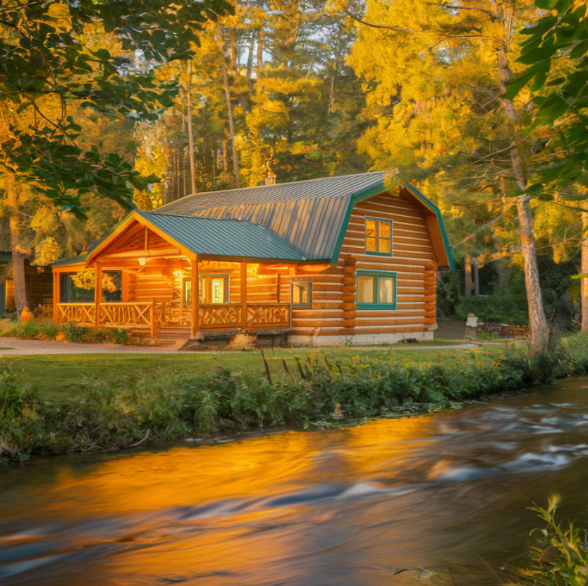 Eco-friendly woodland lodge